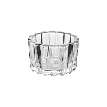 Glass Candle Cups, Column, Clear, 55~60x37mm