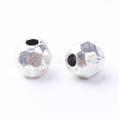 Antique Silver Oval Alloy Spacer Beads