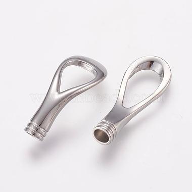 304 Stainless Steel Magnetic Clasps with Glue-in Ends(STAS-L189-14P)-4