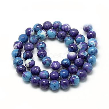 Synthetic Ocean White Jade Beads Strands(G-S254-6mm-C06)-3