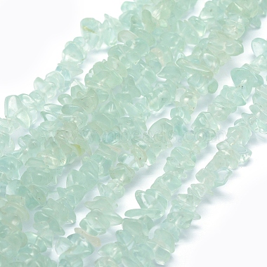Pale Turquoise Chip Glass Beads