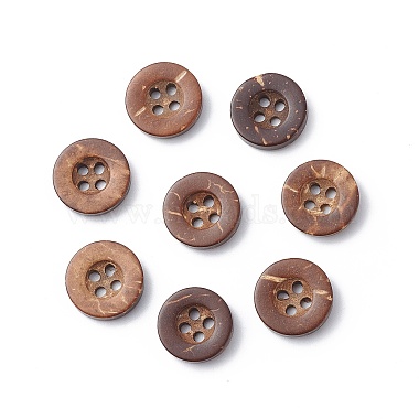 Carved Round 4-hole Basic Sewing Button(NNA0YXE)-3