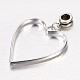Rack Plating Alloy Heart Dangle Charms(PALLOY-JF00266)-2