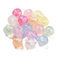Luminous Acrylic Beads, Glitter Pendants, Glow in the Dark, Fig, Mixed Color, 19.5x15x15mm, Hole: 3mm, about 265pcs/500g(MACR-D024-29)