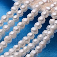 Potato Natural Cultured Freshwater Pearl Beads Strands, Seashell Color, 8~9mm, Hole: 0.8mm, about 44~54pcs/strand, 13.5 inch~15.7 inch(PEAR-E007-8-9mm-AA-01)