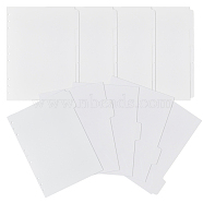 B5 Paper Discbound Notebook Index Divider Sheets, 11 Holes Tab Divider for Binder, Rectangle, WhiteSmoke, 258x187x0.5mm, Hole: 5.5mm, 5 sheets/set(AJEW-WH0314-363A)