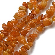 Natural Topaz Jade Chip Bead Strands, 5~8x5~8mm, Hole: 1mm, about 31.5 inch(G-M205-16-01)