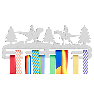 Iron Medal Hanger Holder Display Wall Rack, 2-Line, with Screws, Dinosaur, 150x400mm(ODIS-WH0024-039)