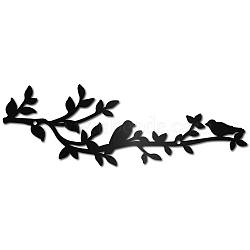 Iron Wall Signs, Metal Art Wall Decoration, for Living Room, Home, Office, Garden, Kitchen, Hotel, Balcony, 100x300x1mm, Hole: 5mm(AJEW-WH0286-128)