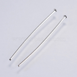 Tarnish Resistant 304 Stainless Steel Flat Head Pins, Stainless Steel Color, 25x0.7mm, Head: 1.5mm(STAS-F146-01P-25mm)