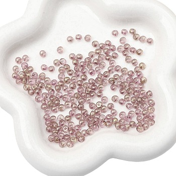 Transparent Acrylic Beads, Old Rose, 5x4mm, Hole: 1.2mm, about 100pcs/Set