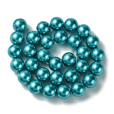 Eco-Friendly Glass Pearl Beads Strands(HY-A008-14mm-RB073)-2
