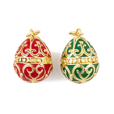 Brass Enamel Pendants(KK-E112-13G)-2