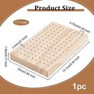 117дубовая деревянная подставка для шампуров с отверстиями(WOOD-WH0030-16B)-5