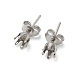 316 Surgical Stainless Steel Stud Earring Findings(STAS-Z118-03P-04)-1