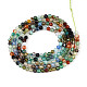naturelles multicolores perles d'agate brins(G-T143-02)-2