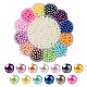 13 Style Spray Painted ABS Plastic Imitation Pearl Beads(OACR-YW0001-41)-2
