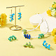 10Pcs 5 Colors Handmade Lampwork Enamel Beads(LAMP-TA0002-48A)-7