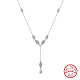 925 Sterling Silver Pendant Necklace(NJEW-L116-14P)-1