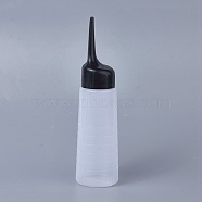 Graduated Plastic Squeezing Bottle, Clear, 20.8cm, Bottle: 14.2x5.4cm, Capacity: 150ml(5.07 fl. oz)(AJEW-WH0096-35)
