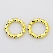Alloy Linking Rings, Circle Frames, Cadmium Free & Lead Free, Golden, 19x2mm(TIBE-S050-G-LF)