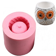 Food Grade Silicone Owl Pot Molds, Resin Casting Molds, for UV Resin, Epoxy Resin Craft Making, Hot Pink, 80x65mm(PW-WG71032-01)