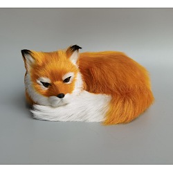 Faux Fur Simulation Fox Ornaments, Pretending Prop Decorations, Peru, 80x190mm(WG77206-03)