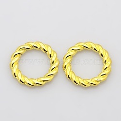 Alloy Linking Rings, Circle Frames, Cadmium Free & Lead Free, Golden, 19x2mm(TIBE-S050-G-LF)