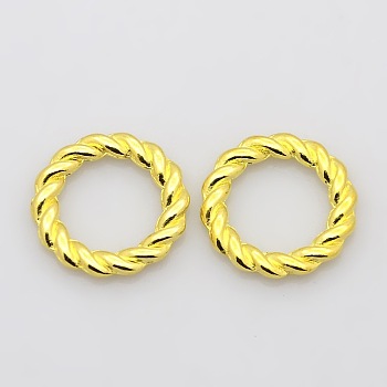 Alloy Linking Rings, Circle Frames, Cadmium Free & Lead Free, Golden, 19x2mm