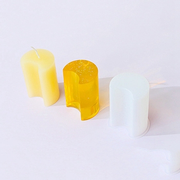 DIY Silicone Candle Molds, For Candle Making, Moon, 5.5x4.8x7.1cm