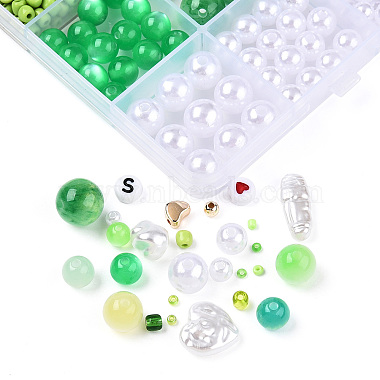 DIY 28 Style Resin & Acrylic & ABS Beads Jewelry Making Finding Kit(DIY-NB0012-03D)-3