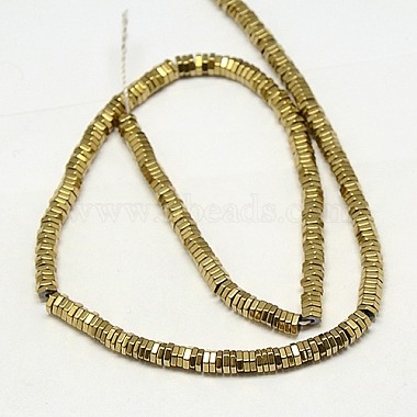 Electroplate Non-magnetic Synthetic Hematite Beads Strands(G-J165-4mm-05)-2