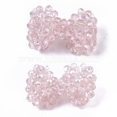 32mm PearlPink Bowknot Acrylic Beads
