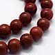 Natural Red Jasper Beads Strands(X-G-I199-25-6mm)-3