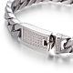 304 Stainless Steel Curb Chain Bracelets(BJEW-P255-01A)-3
