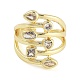 Rack Plating Brass Micro Pave Cubic Zirconia Finger Ring(RJEW-C080-01A-GP)-3