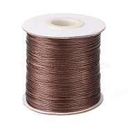 Waxed Polyester Cord, Bead Cord, Camel, 0.5mm, about 169.51~174.98 Yards(155~160m)/Roll(YC-0.5mm-108)