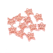 Alloy Pendants, Butterfly, Rose Gold, 14x12x1.5mm, Hole: 1.6mm(PALLOY-TAC0012-10RG)