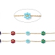 chaînes de perles de verre fleur(CHS-P016-40G-01)-2