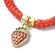 bracelet à breloques fruits en alliage émaillé(BJEW-JB09848)-7