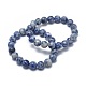 Natural Blue Spot Jasper Bead Stretch Bracelets(BJEW-K212-B-039)-1