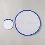 Nylon Foldable Flying Disc or Fan with Storage Bag Assortment, Blue, 250x2mm(AJEW-WH0009-69D)