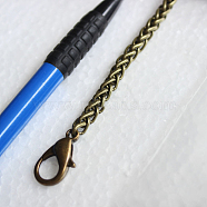 Bag Strap Chains, Iron Wheat  Chains, with Lobster Claw Clasps, Antique Bronze, 61cm, 4.5mm(IFIN-WH0035-01AB)