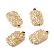 Ion Plating(IP) 304 Stainless Steel Pendants, Oval with Star, Golden, 18x10x3mm, Hole: 1.5mm(STAS-E153-06G)