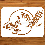 PET Hollow Out Drawing Painting Stencils, for DIY Scrapbook, Photo Album, Eagle, 297x210mm(DIY-WH0421-0028)