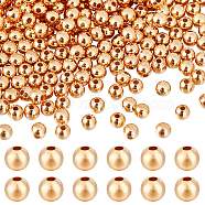 1000Pcs Brass Beads, Long-Lasting Plated, Round, Real 18K Gold Plated, 2mm, Hole: 0.5mm(KK-BBC0009-61)