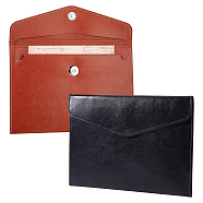 AHADEMAKER 2Pcs 2 Style PU Imitation Leather A6 File Envelopes, Document Organizer, Office Supply, with Magnetic Closure, Rectangle, Mixed Color, 140x200x5mm, 1pc/color(AJEW-GA0004-44)