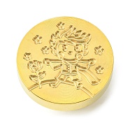 DIY Scrapbook, Brass Wax Seal Stamp Head, Boy, Golden, 25x14mm(AJEW-WH0099-415)