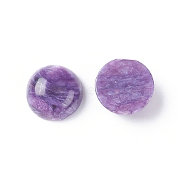 Natural Charoite Cabochons, Half Round/Dome, 10x4.5mm(X-G-E557-08B)