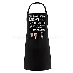 Polyester Apron, Daily Supplies, Rectangle, Word, 770x590mm(AJEW-WH0221-004)
